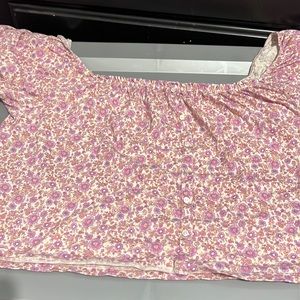 pink floral shirt